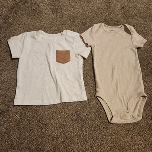 💓3/$10 Baby Boy's 6-9 Months Shirt and Onesie
